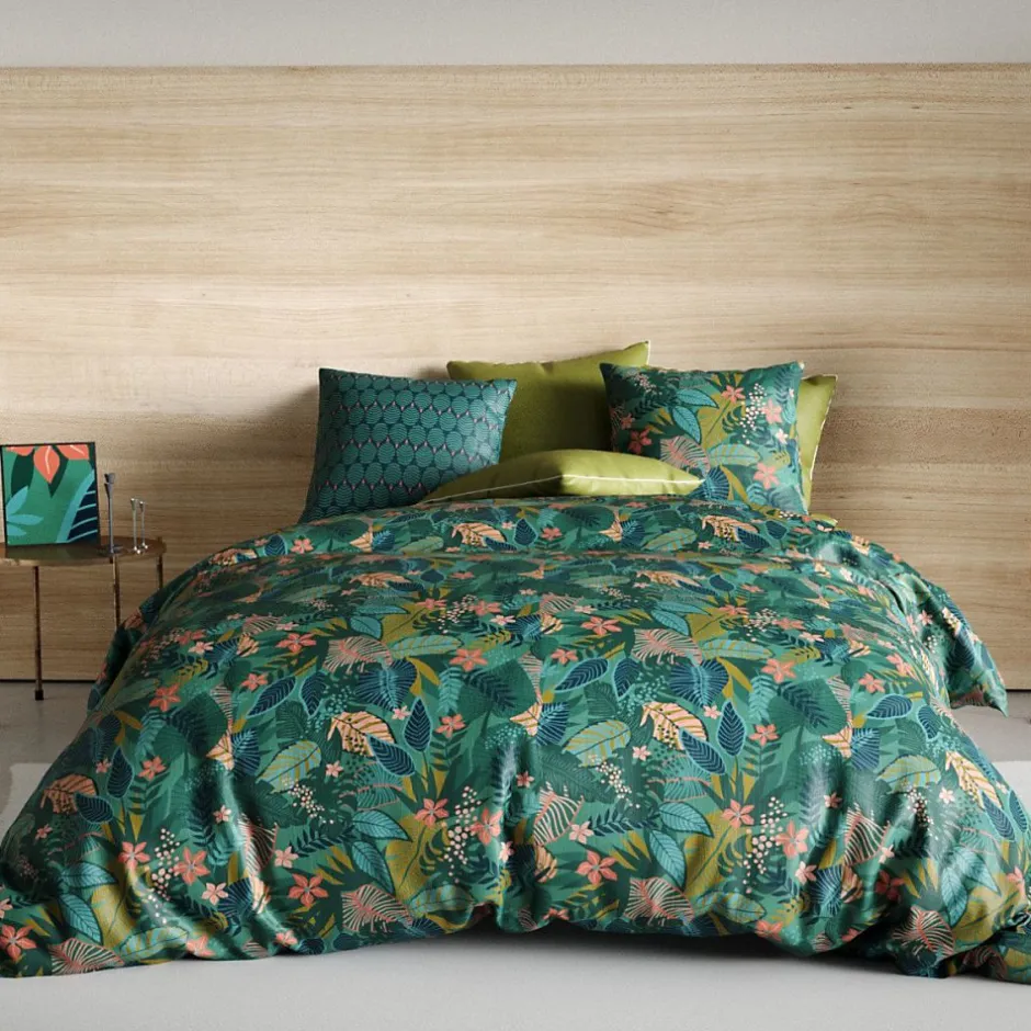 Atelier Du Coton Housse de couette 260x240 ZANIA + 2 taies coton 57 fils