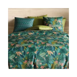 Atelier Du Coton Housse de couette 240x220 ZANIA + 2 taies coton 57 fils Best