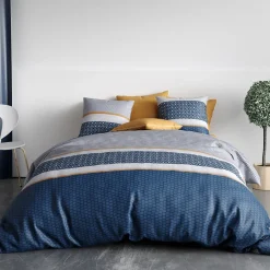 Atelier Du Coton Housse de couette 260x240 ZANTE + 2 taies coton 57 fils Outlet