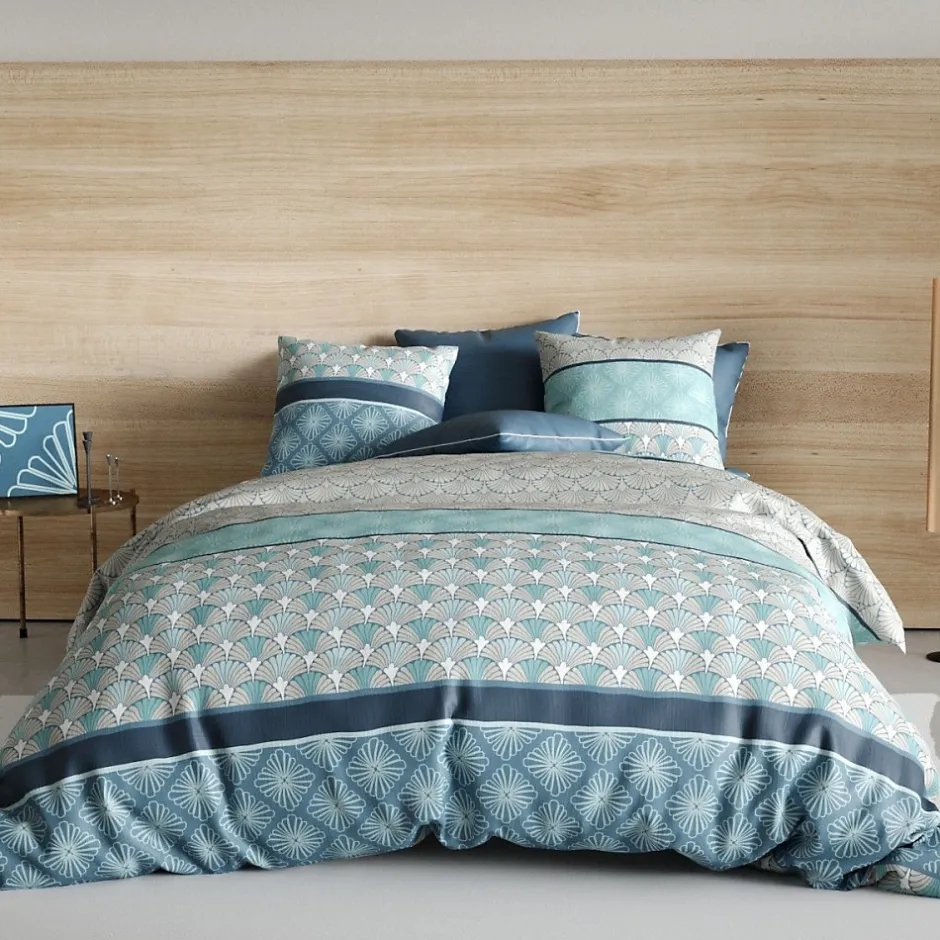 Atelier Du Coton Housse de couette 240x220 ZIRCON + 2 taies coton 57 fils Outlet
