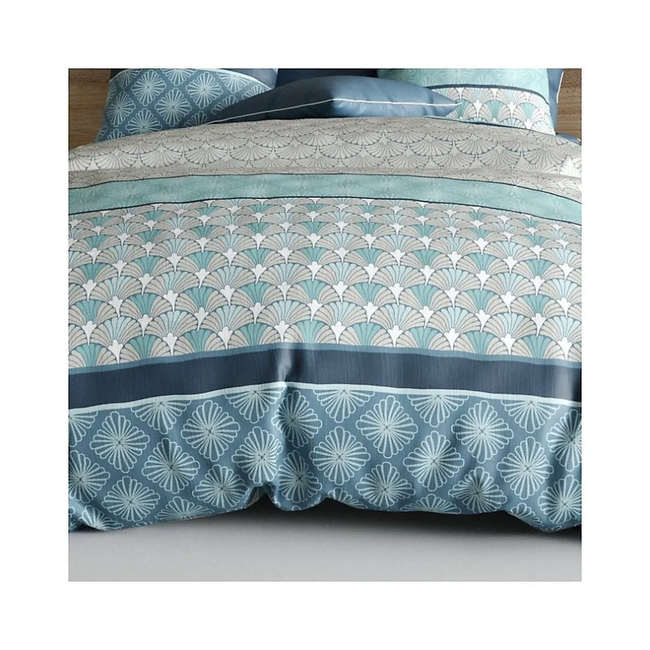 Atelier Du Coton Housse de couette 260x240 ZIRCON + 2 taies coton 57 fils