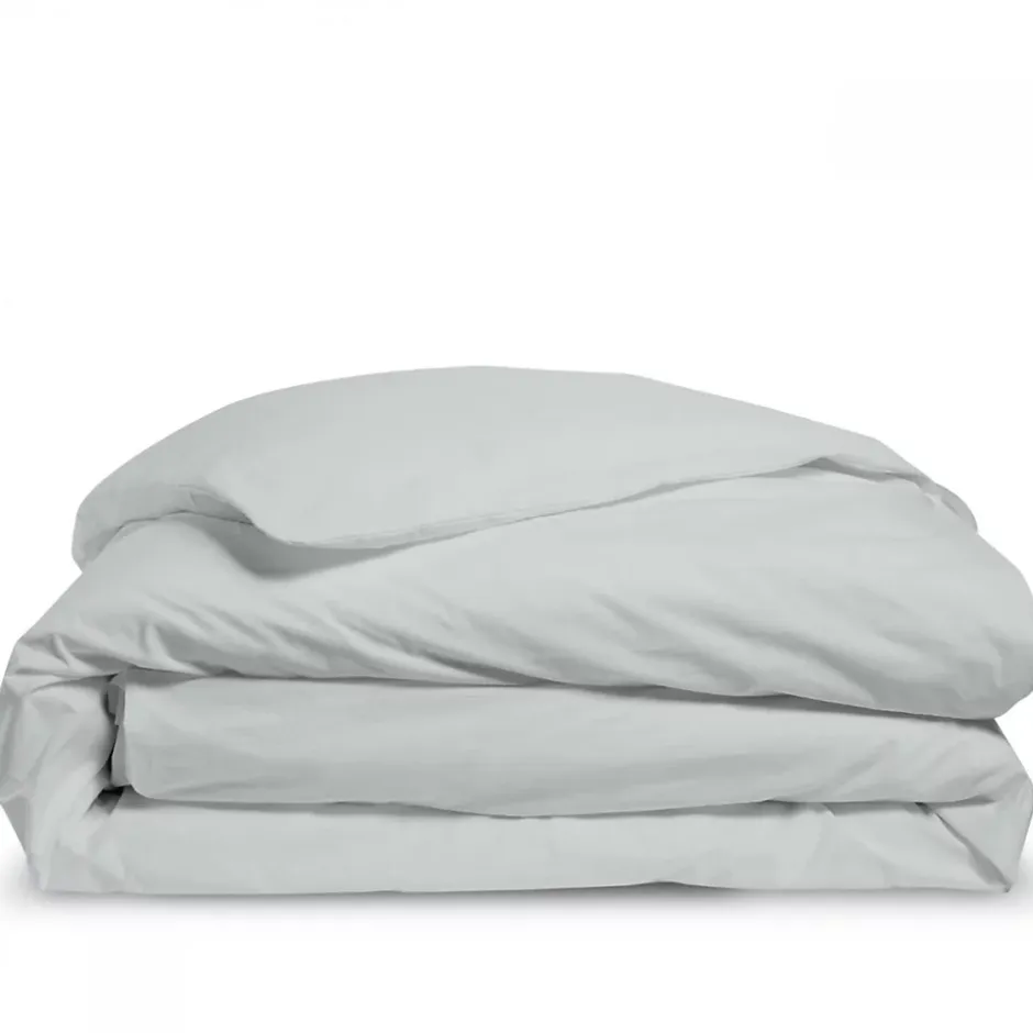 Bleu Calin Housse de couette 240x260cm Parure Gris Clair COTON