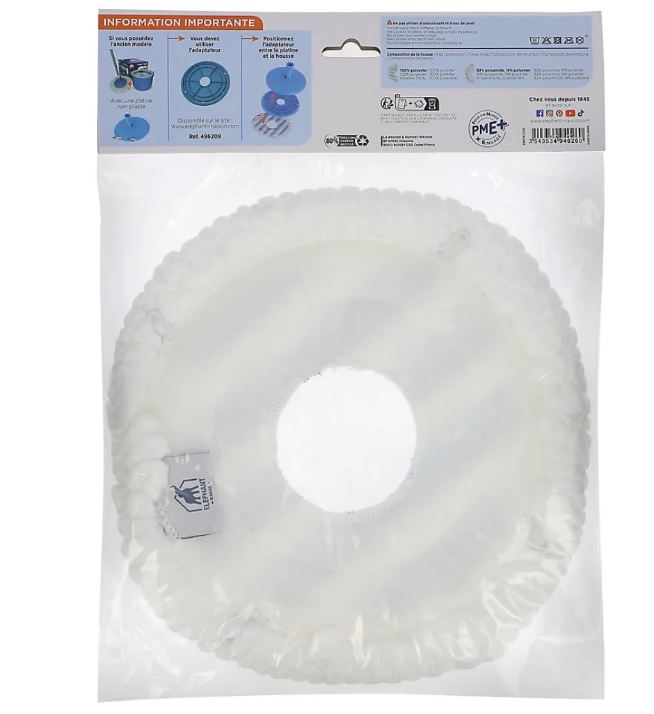 Elephant Housse de lavage microfibre Smarteo