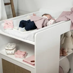 Sevira Kids Housse de matelas à langer + éponge bambou Jeanne Discount