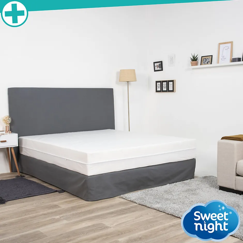 Sweetnight Housse intégrale matelas - Anti-Punaise de lit - Fermeture à glissière - Sans traitement chimique - Ep. Jusqu'à 25 cm