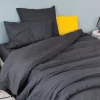 Toison d'Or Housse Pour Edredon en Coton Lavé (80x200 cm - Gris anthracite) Online