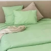 Toison d'Or Housse Pour Edredon en Coton Lavé (80x200 cm - Vert clair) Hot
