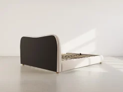 Best Mobilier Hugo - lit coffre - 160x200 cm - en velours texturé - Online