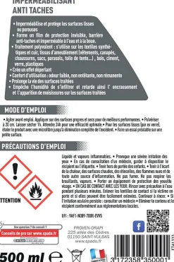 Spado Imperméabilisant anti-taches 500 ml Outlet