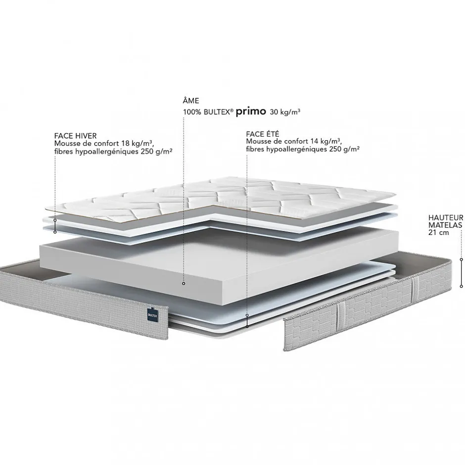 Bultex Integral 3 - Matelas en mousse, accueil ferme - 160x200 cm Clearance