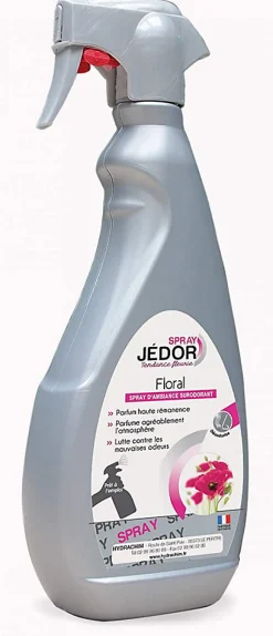 Le Plus De L'Entretien Jedor Spray Surodorant 500ml Parfum Floral Lot de 2