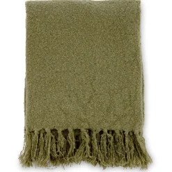Venture Home Jeté de canapé en polyester avec pampilles Stanly 170x130 cm Vert