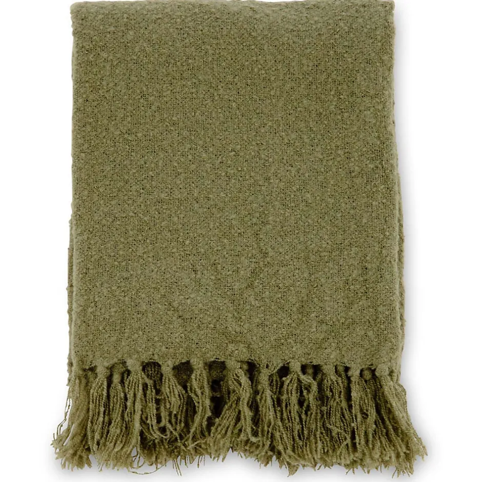 Venture Home Jeté de canapé en polyester avec pampilles Stanly 170x130 cm Vert