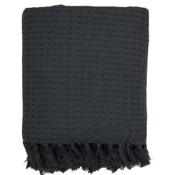 The Home Deco Factory Jeté de canapé gaufré 170x250 cm anthracite