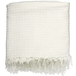 The Home Deco Factory Jeté de canapé gaufré 170x250 cm ivoire