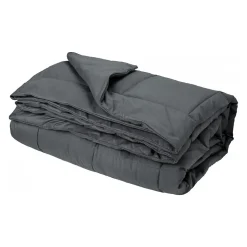 Jeté de lit - Effet duvet (160x240 cm - Argent)