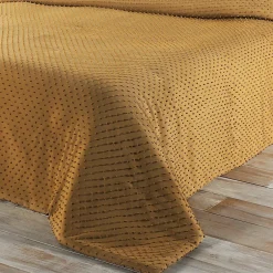 Linder Jeté de lit à petits pompons (230x250 cm - Cuivre) Clearance