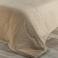 Linder Jeté de lit à petits pompons (180x240 cm - Beige) Clearance