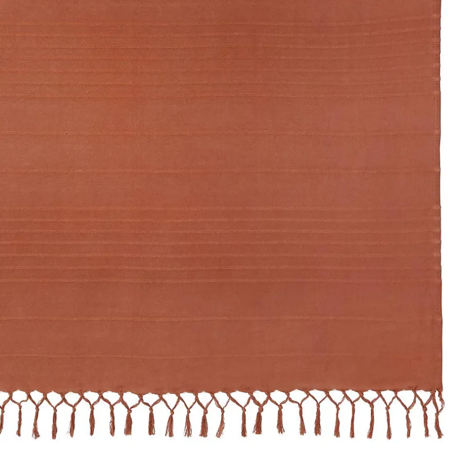 Atmosphera Créateur D'Intérieur Jeté de lit Anjali 220x160 terracotta en coton - Atmosphera Sale