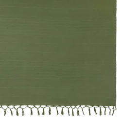 Atmosphera Créateur D'Intérieur Jeté de lit Anjali 220x160 vert kaki en coton - Atmosphera