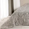 Linder Jeté de lit aux feuilles stylisées (240x260 cm - Beige)