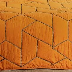 Linder Jeté de lit Calisson (150x200 cm - Orange)