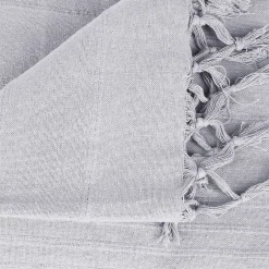 Atmosphera Créateur D'Intérieur Jeté de lit en coton - gris clair 230x250 cm - Atmosphera