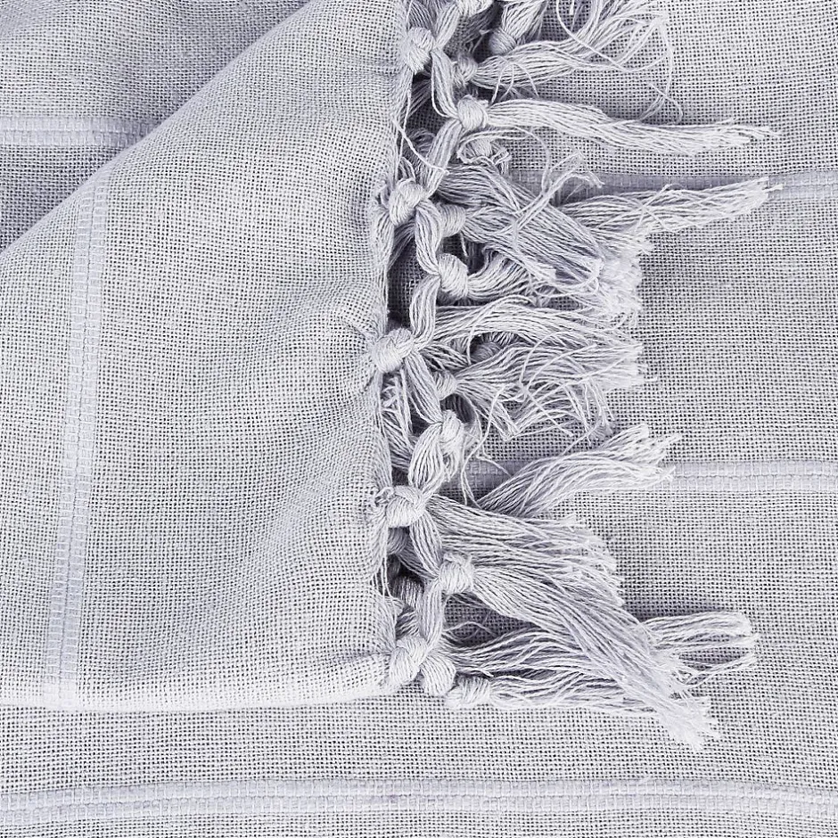 Atmosphera Créateur D'Intérieur Jeté de lit en coton - gris clair 160x220 cm - Atmosphera Online