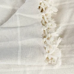 Atmosphera Créateur D'Intérieur Jeté de lit en coton - ivoire 230x250 cm - Atmosphera
