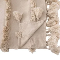Atmosphera Créateur D'Intérieur Jeté de lit "Row" - beige - 130x180 cm - Atmosphera Online