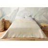Linder Jeté de lit uni 100% polyester "Hawai" - 230x250cm - Ivoire Best