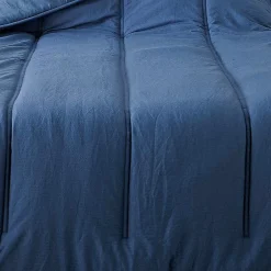 Linder Jeté de lit uni (230x250 cm - Bleu) Best
