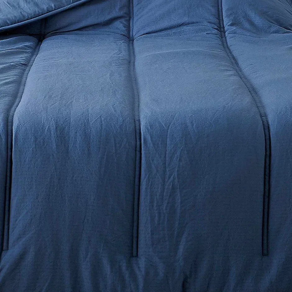 Linder Jeté de lit uni (230x250 cm - Bleu) Best