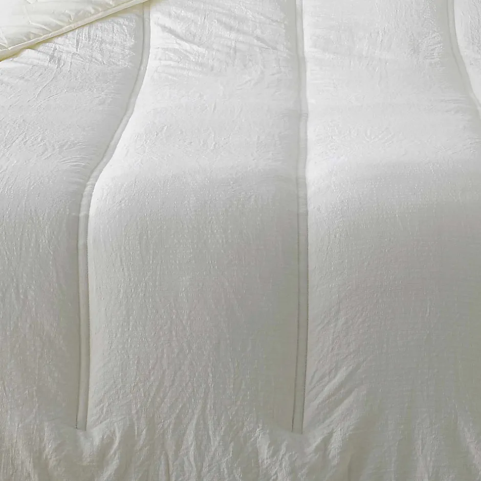 Linder Jeté de lit uni (180x240 cm - Crème)