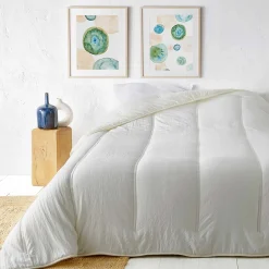 Linder Jeté de lit uni (240x260 cm - Crème)