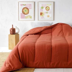 Linder Jeté de lit uni (180x240 cm - Terracotta) Clearance