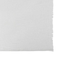 Atmosphera Créateur D'Intérieur Jeté de lit Widdy coton 130x180cm blanc - Atmosphera