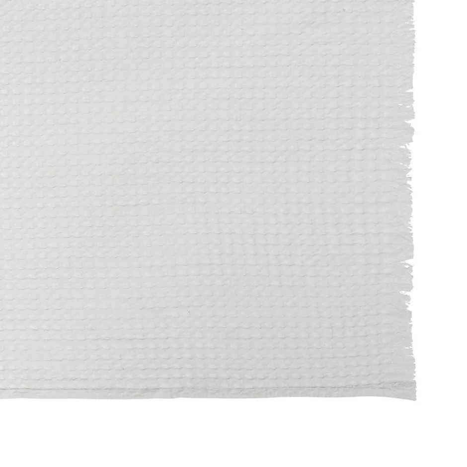 Atmosphera Créateur D'Intérieur Jeté de lit Widdy coton 130x180cm blanc - Atmosphera