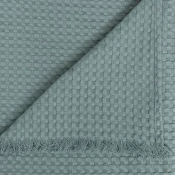 Atmosphera Créateur D'Intérieur Jeté de lit Widdy coton 130x180cm vert céladon - Atmosphera Sale