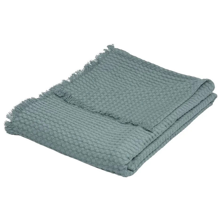 Atmosphera Créateur D'Intérieur Jeté de lit Widdy coton 130x180cm vert céladon - Atmosphera Sale