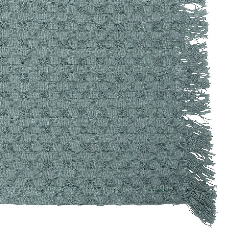 Atmosphera Créateur D'Intérieur Jeté de lit Widdy coton 130x180cm vert céladon - Atmosphera Sale