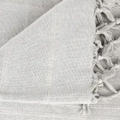 Atmosphera Créateur D'Intérieur Jeté de lit 160x220 gris clair coton