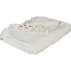 Atmosphera Créateur D'Intérieur Jeté de lit 160x220 ivoire coton