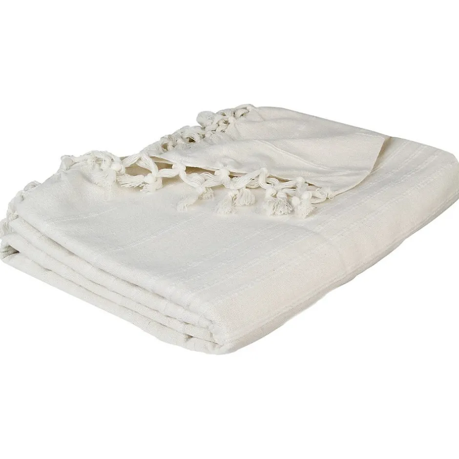 Atmosphera Créateur D'Intérieur Jeté de lit 230x250 ivoire coton Clearance