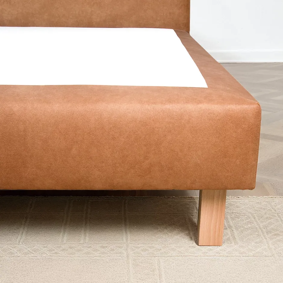 Bellecour Jeu de 4 pieds de lit carrés en bois Hauteur 10 cm Sale
