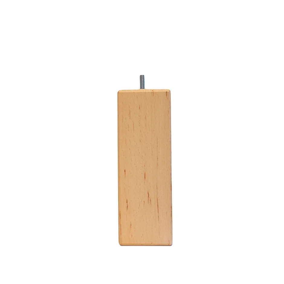 Bellecour Jeu de 4 pieds de lit carrés en bois Hauteur 10 cm Sale
