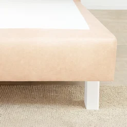 Bellecour Jeu de 4 pieds de lit carrés en bois Blancs Hauteur 20 cm Discount