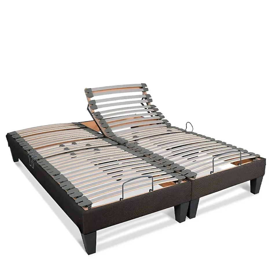 Bellecour Jeu de 2 sommiers électriques Amiral 2x70x190 cm Lattes Sale