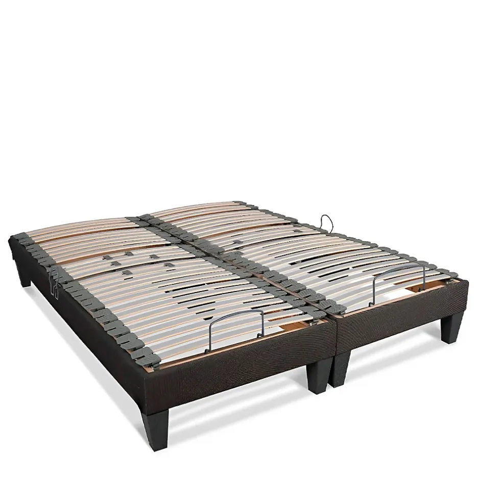 Bellecour Jeu de 2 sommiers électriques Amiral 2x90x200 cm Lattes Online