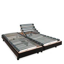 Bellecour Jeu de 2 sommiers électriques Flex 2x80x200 cm Lattes Clearance